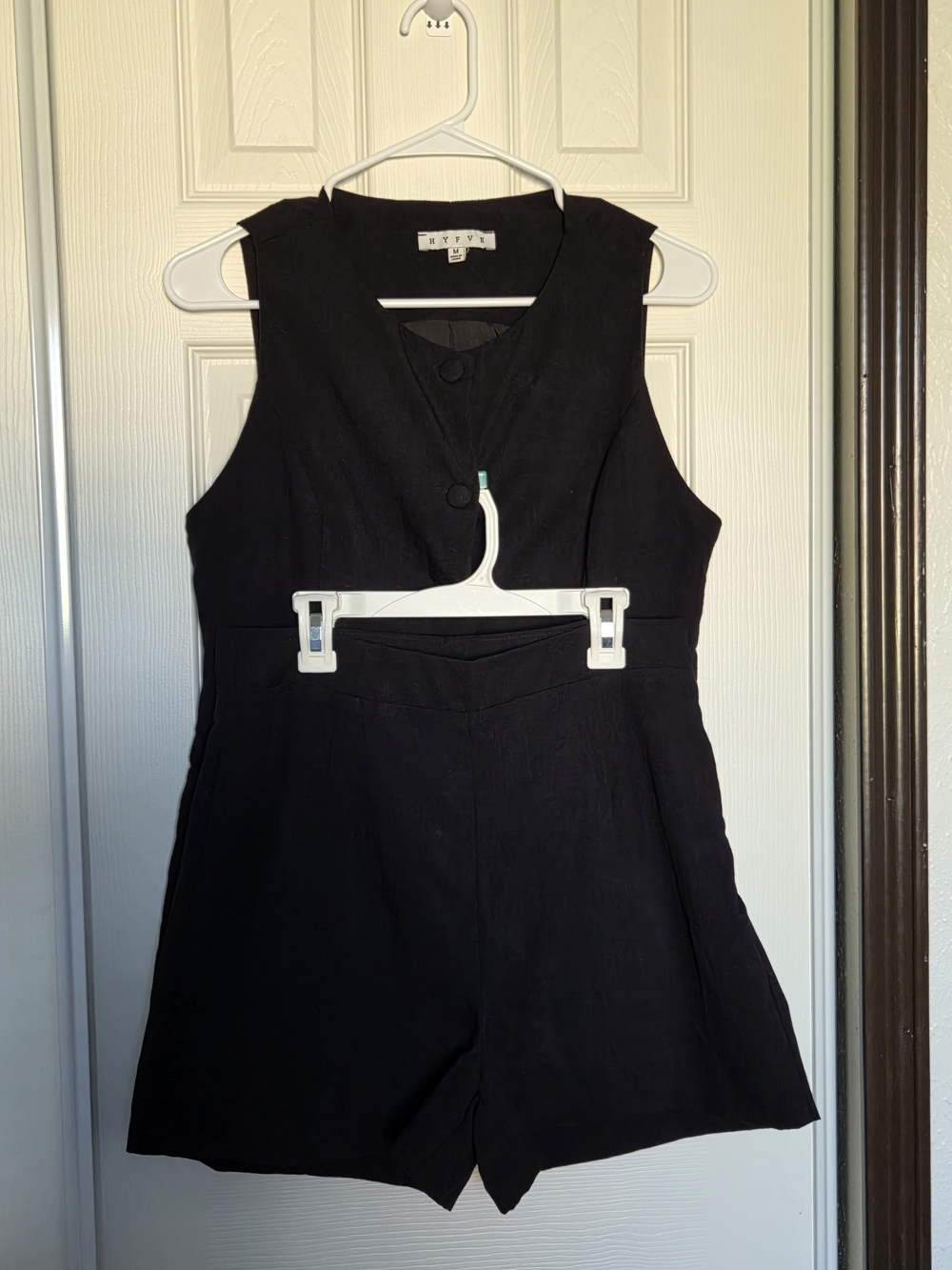 HYFVE Black Sleeveless Romper Jumpsuit